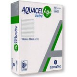 Aquacel Curativo Ag Extra Antimicrobitico De Hidrofiber Com Prata E Fibra 10x10cm 1 Und Convatec 